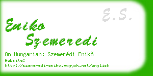 eniko szemeredi business card